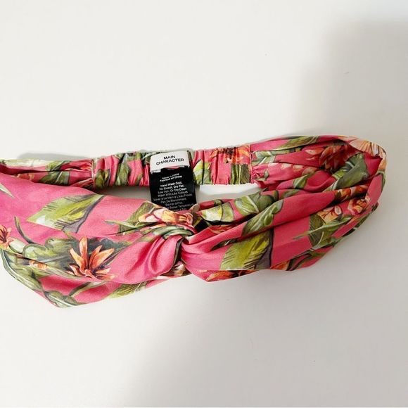 Main Character Accessories - Main character aritzia satin chunky floral stretch headband  boho